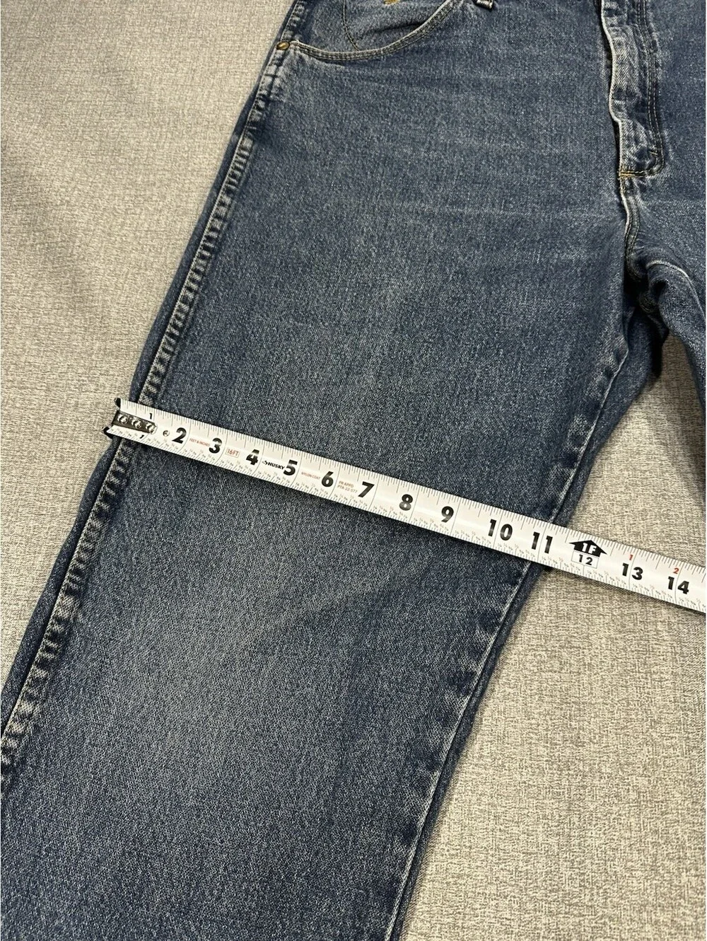 Wrangler George 37x31 Strait Jeans Cowboy Cut Men Blue Denim Straight Leg